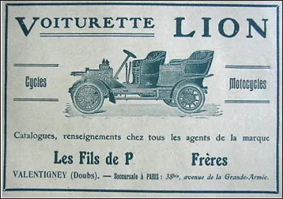 Quel est le nom de ces trois frères, Pierre, Robert et Jules qui se lancent en 1897 dans la fabrication de cycles, puis en 1906 dans la production d'une voiturette automobile ?