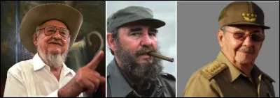 Quel est le nom de ces trois frères, Ramón, Fidel et Raúl, célèbres hommes politiques cubains ?