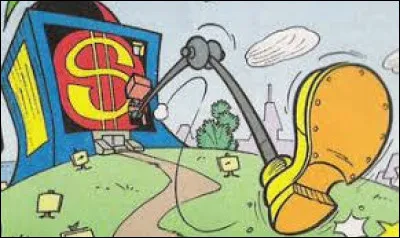 Tu apprends que Picsou s'est fait cambrioler, comment réagis-tu ?