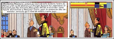 C'est une joie faite de retenue et toute intérieure qui habite notre héros lorsqu'il est fait [...quel titre ?], par le roi .....