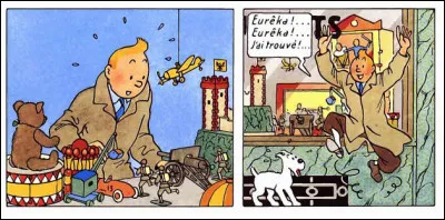 Là non plus, Tintin ne cache pas sa joie... Mais pourquoi, au juste ?