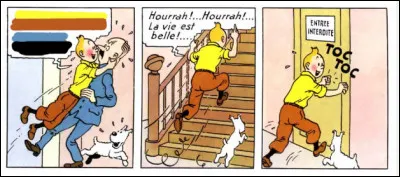 Tintin serait-il en train de devenir fou, à même embrasser un parfait inconnu ? Et que lui déclare-t-il, au passage ?