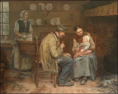 Mais le meilleur cadeau que je peux avoir à Noël est sans conteste ma famille. Que pourrait-on faire sans sa famille, ses proches, ses amis ... pas grand chose. C'est pour ça que ma dernière question leur est dédicacée. Qui a peint le tableau "En famille" ?