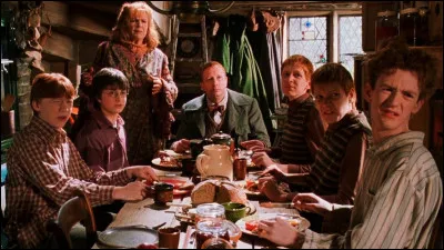 Dans le tome 2, le matin où Harry arrive chez les Weasley dans la voiture volante, Mme Weasley lui sert dans son assiette un gros tas de...