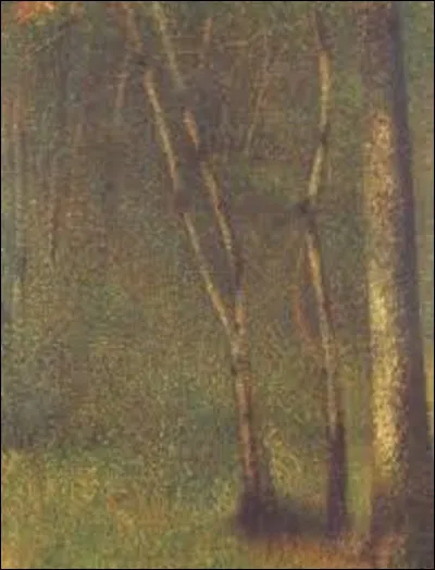 Réalisé entre 1881 et 1882, ''Sous-bois à Pontaubert'' est une toile réalisée par un pointilliste. Quel est le nom de l'artiste qui a exécuté ce tableau ?