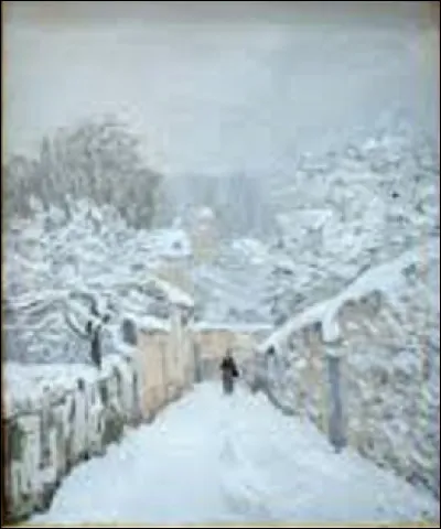 Peint entre 1875 et 1878, ''La Neige à Louveciennes'' est un tableau d'un impressionniste. Qui a exécuté cette toile ?