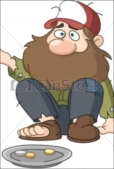 Un SDF te demande de l'argent.