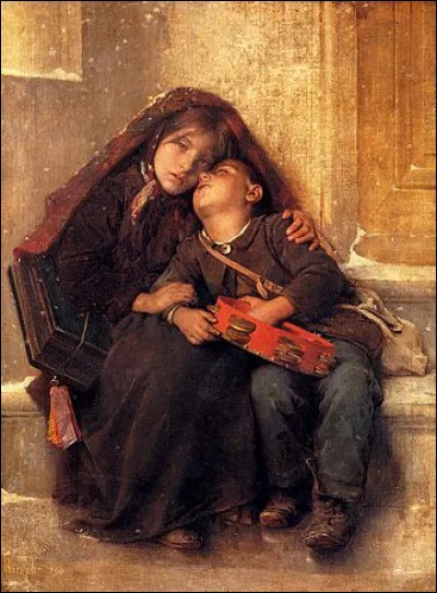 Qui a peint "Dehors dans le froid" ?