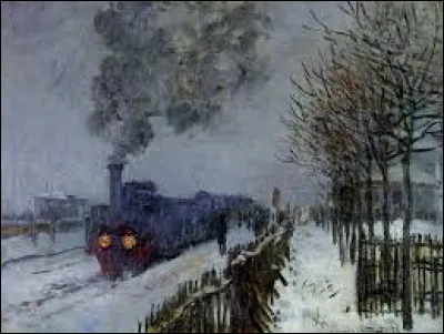 Qui a peint "Le Train dans la neige" ?