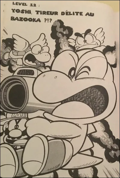 Pourquoi Yoshi s'entraîne-t-il avec un bazooka ?