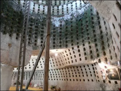 Ce pigeonnier souterrain de Tourtenay avec 1875 boulins, se trouve à une dizaine de mètres sous terre. Il se situe sur un massif calcaire mais dans quelle région ?