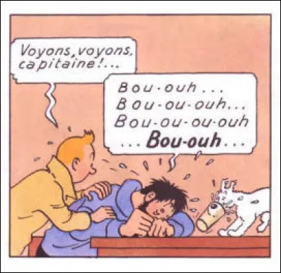 Pour sa première apparition, le capitaine Haddock est vraiment dans un piteux état : que s'est-il passé, au juste ?