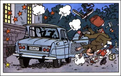 Étoiles filantes > Nous assistons en direct à la collision entre ... et ce brave docteur qui vient de soigner le capitaine Haddock.