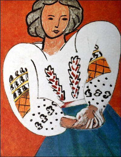 Est-ce Matisse qui est l'auteur de "La Blouse roumaine" ?
