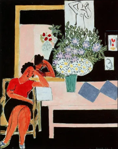 Est-ce Matisse qui a représenté cette "Liseuse sur un fond noir" ?