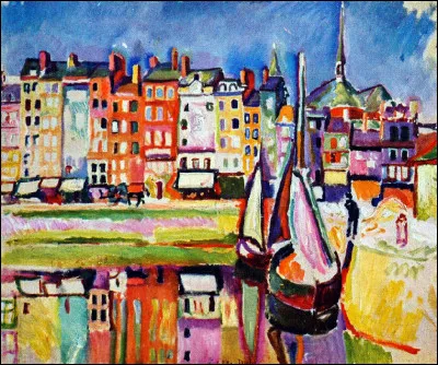 Est-ce Dufy qui a peint "Vieilles Maisons à Honfleur" ?