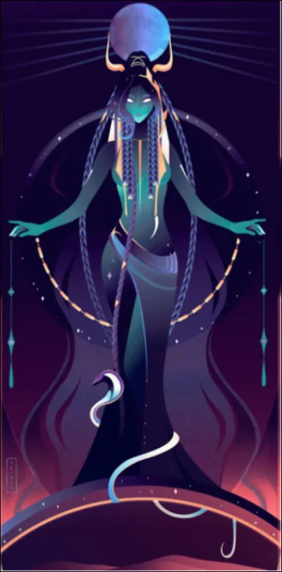 Voici la mère de notre déesse ci-dessus, mais quel est son nom ?