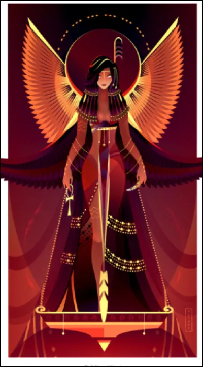 C'est la déesse de la paix, de la justice, de l'équité et de la rectitude :