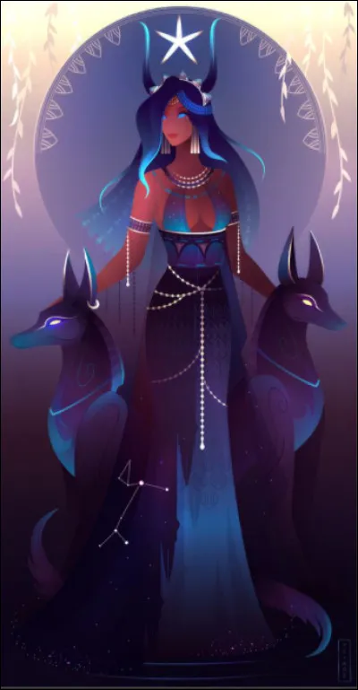 La déesse Sopdet est représentée portant sur sa tête...