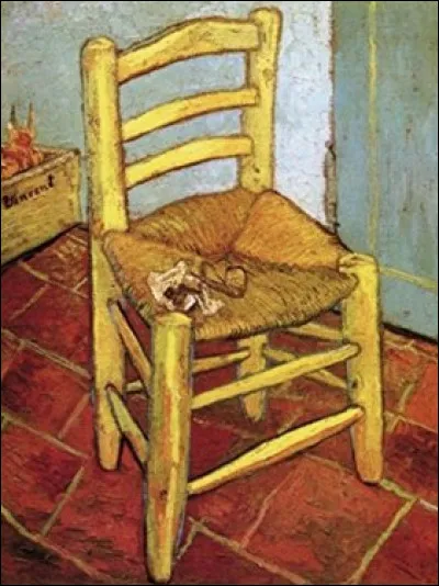 Quel peintre a représenté cette chaise à la pipe ?