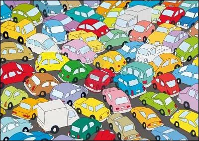 Combien y a-t-il de voitures rouges ?