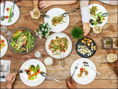 Le soir quand nous mangeons c'est ce qu'on appelle le...