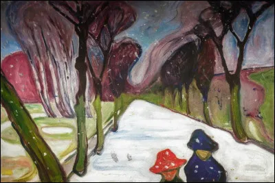 Qui a peint "New Snow in the Avenue" ?