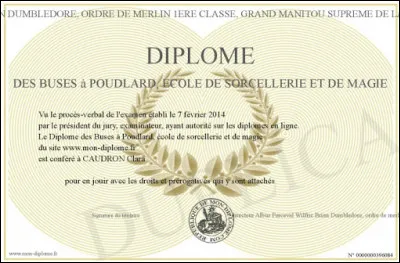 Qui de ces élèves a obtenu le moins de BUSE à l'académie de Poudlard ?