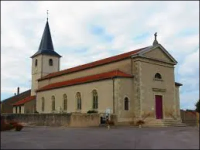 Nous sommes maintenant en Lorraine devant l'église Saint-Lambert de Fonteny. Nous sommes dans le département ...