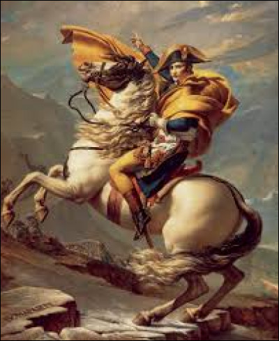 Quel peintre est connu pour avoir représenté Napoléon sur son cheval ?