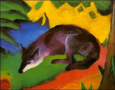 Qui est le peintre allemand, auteur de ce tableau intitulé : ''Le Renard ou Renard bleu-noir'' ?