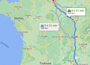 Quiz Distances entre les villes de France