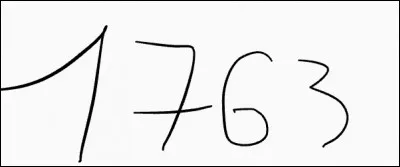 Que s'est-il passé en 1763 ?