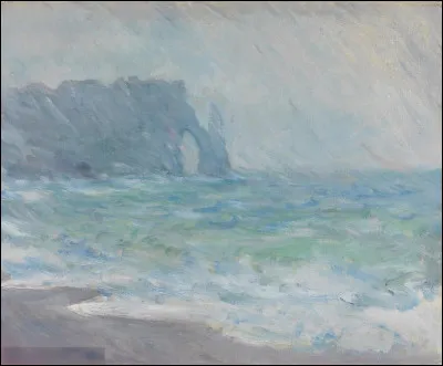 Qui a réalisé le tableau impressionniste "Pluie à Etretat" ?