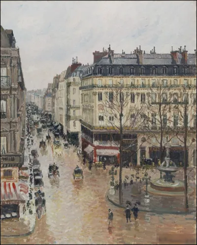 "Rue Saint-Honoré sous la pluie" est un tableau de quel peintre ?