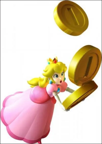 Dans quel jeu Peach fait-elle compagnie avec son amie sur un kart ?