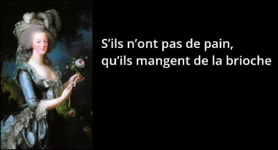 ''S'ils n'ont pas de pain, qu'ils mangent de la brioche.'' À qui cette phrase est-elle attribuée (sans doute à tort) ?