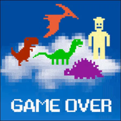 L'extinction des dinosaures a eu lieu en -65 000 000 avant J.C :