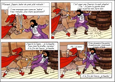 Revenons à nos premières arm(our)es : qui donc ici affronte "Cyrano" ?