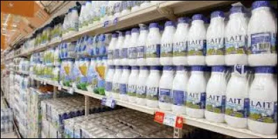 Laquelle de ces marques commerciales vend des bouteilles de lait ?