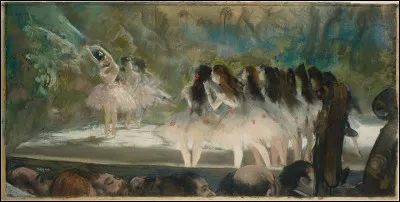 Bal comme ballet : qui a repr&eacute;sent&eacute;, sur cette toile "Ballet &agrave; l'op&eacute;ra de Paris" ?