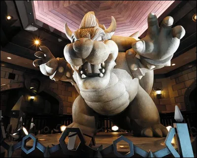 Quels sont les jeux Mario Kart (sauf MK8D) où il y a une statue de Bowser dans le château de Bowser ?