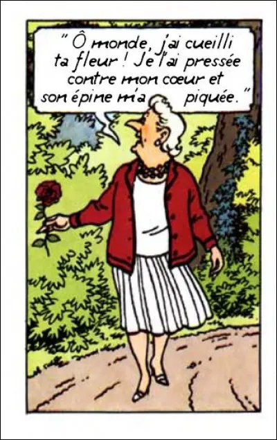 La Castafiore ne va pas vous rebattre encore de son "AIr des Bijoux" : elle a choisit un poète de circonstance qui est ...