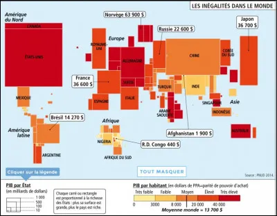 À quelle échelle géographique correspond cette carte ?