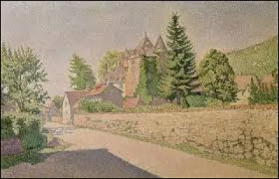 Qui a peint ce tableau intitulé "Château de Comblat" ?