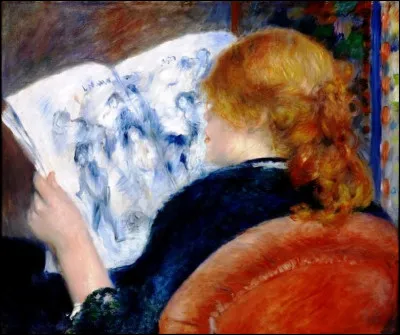 Qui a peint cette femme lisant le journal ?