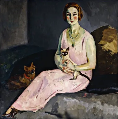 Quel peintre est l'auteur du tableau "La Dame au chat siamois" ?
