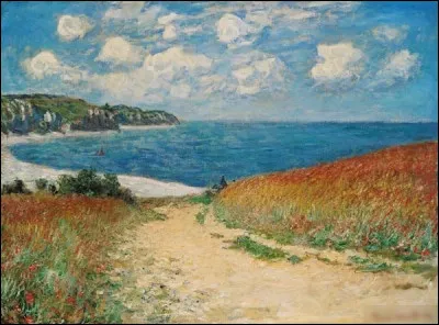 Qui a peint "Chemin dans les blés à Pourville" ?