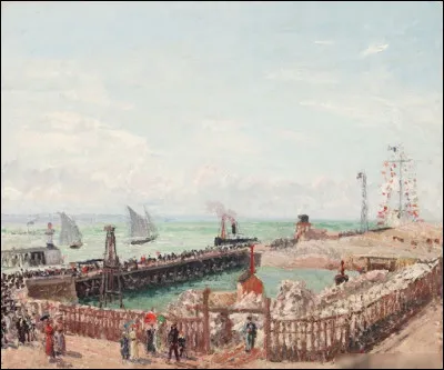 "L'Anse des pilotes et le brise-lames est, Le Havre" est un tableau de quel peintre ?