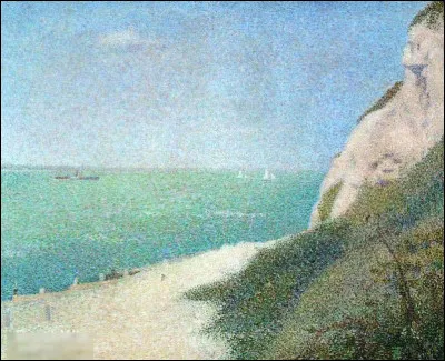 Quel pointilliste a réalisé le tableau "La Plage" ?